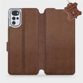 Hülle für Motorola Moto G22 - Farbe Brown Leather
