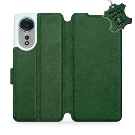 Hülle für OPPO A58 - Farbe Green Leather
