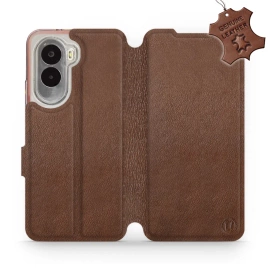 Hülle für Xiaomi POCO M7 - Farbe Brown Leather