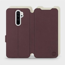 Hülle für Xiaomi Redmi Note 8 Pro - Farbe Burgund mit Platin