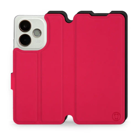 Hülle für OPPO A5 Pro 5G - Farbe Rot mit Schwarz
