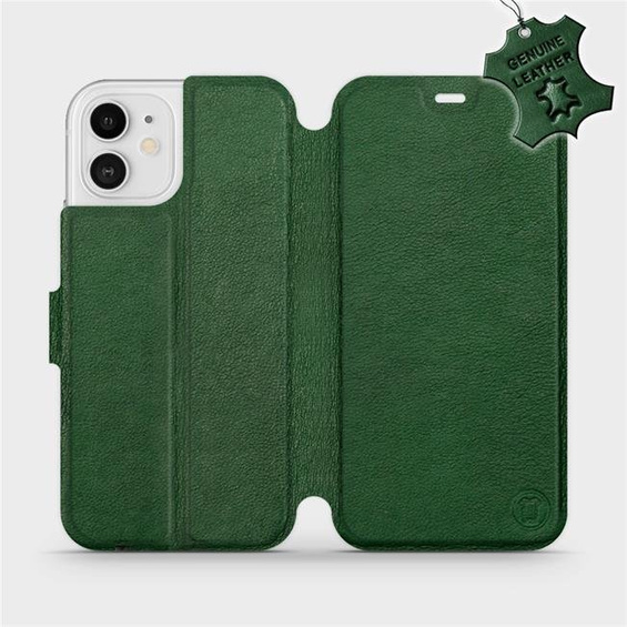 Hülle für Apple iPhone 12 - Farbe Green Leather