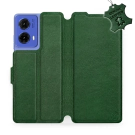 Hülle für Motorola Moto G85 5G - Farbe Green Leather