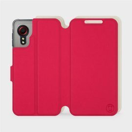 Hülle für Samsung Galaxy Xcover 5 - Farbe Rot mit Platin