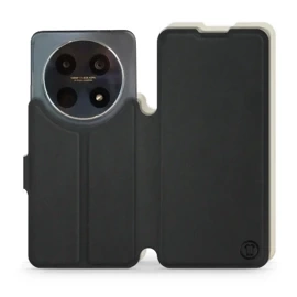 Hülle für Huawei Nova 12i - Farbe Schwarz mit Platin