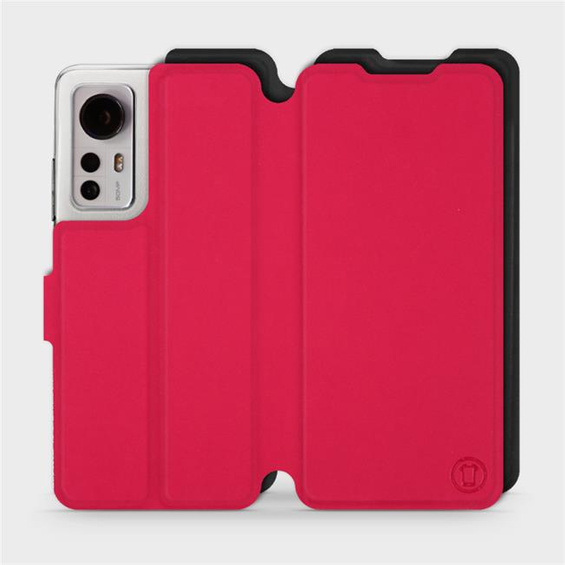 Hülle für Xiaomi 12 - Farbe Rot mit Schwarz