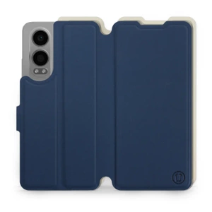 Hülle für OnePlus Nord CE 4 Lite - Farbe Marineblau mit Platin