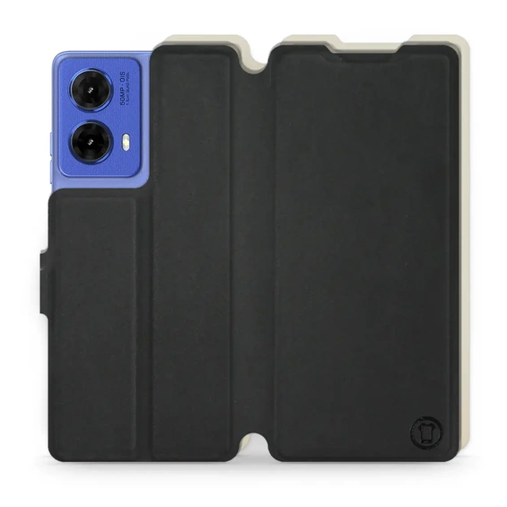 Hülle für Motorola Moto G85 5G - Farbe Schwarz mit Platin