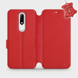 Hülle für Nokia 5.1 Plus - Farbe Red Leather