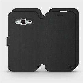Hülle für Samsung Galaxy J3 2016 - Farbe Schwarz mit Schwarz