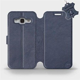 Hülle für Samsung Galaxy J3 2016 - Farbe Blue Leather