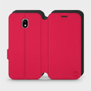 Hülle für Samsung Galaxy J5 2017 - Farbe Rot mit Schwarz
