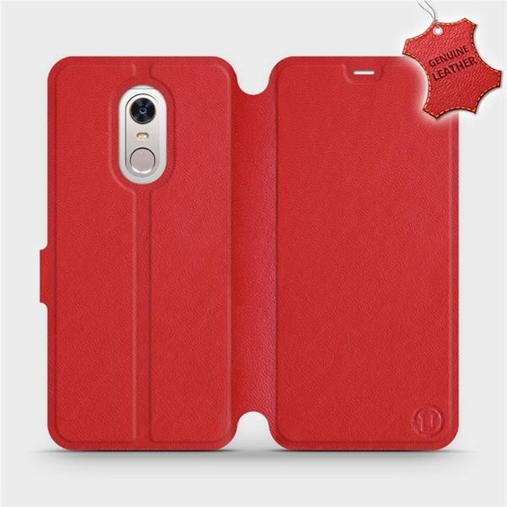 Hülle für Xiaomi Redmi 5 Plus - Farbe Red Leather