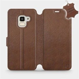 Hülle für Samsung Galaxy J6 2018 - Farbe Brown Leather