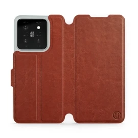 Hülle für Xiaomi 14 - Farbe Brown&Orange
