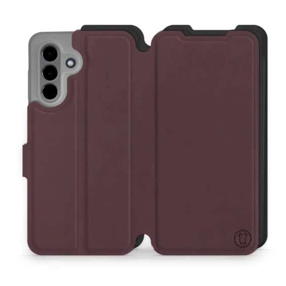 Hülle für Samsung Galaxy A36 5G - Farbe Burgund mit Schwarz
