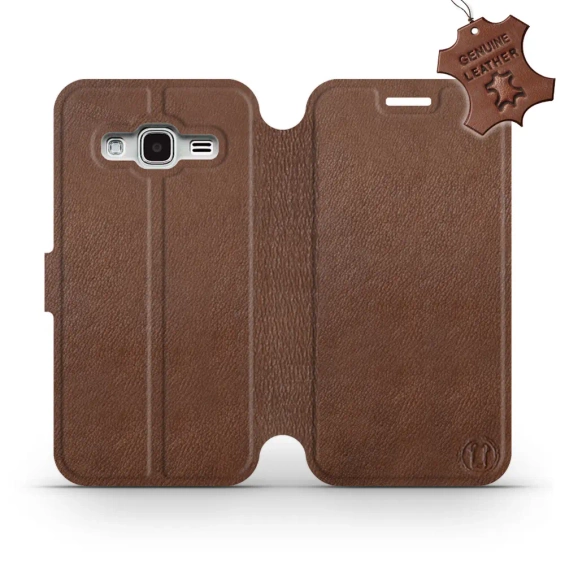 Hülle für Samsung Galaxy J3 2016 - Farbe Brown Leather