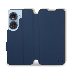 Hülle für Asus Zenfone 10 - Farbe Marineblau mit Platin