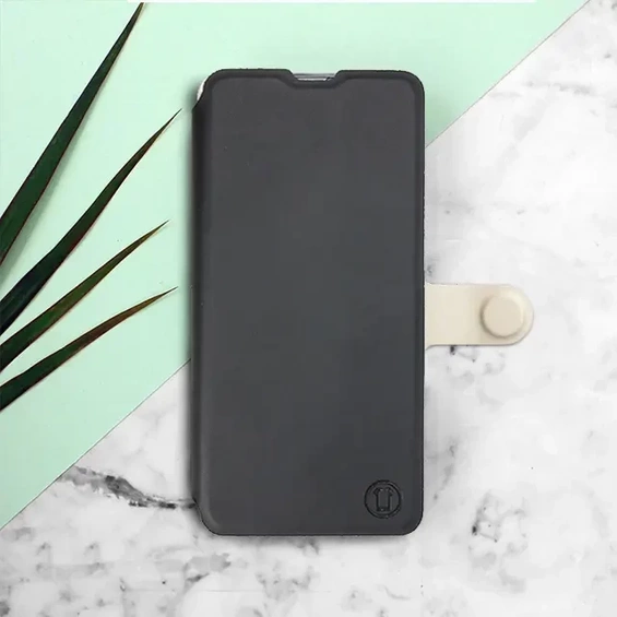 Hülle für OPPO A58 - Farbe Schwarz mit Platin