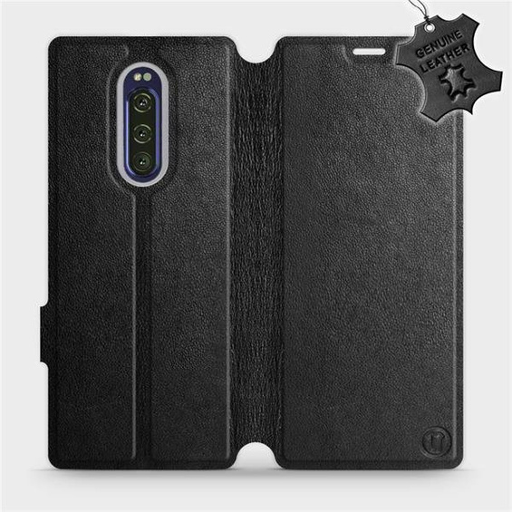 Hülle für Sony Xperia 1 - Farbe Black Leather