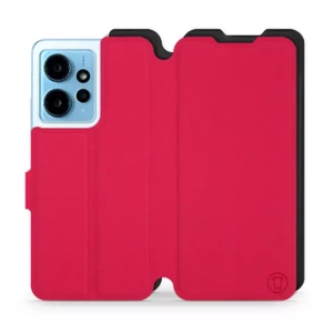 Hülle für Xiaomi Redmi Note 12 4G - Farbe Rot mit Schwarz