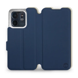 Hülle für Infinix Smart 9 - Farbe Marineblau mit Platin