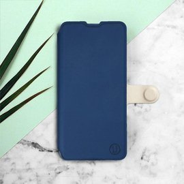 Hülle für Samsung Galaxy M31s - Farbe Marineblau mit Platin
