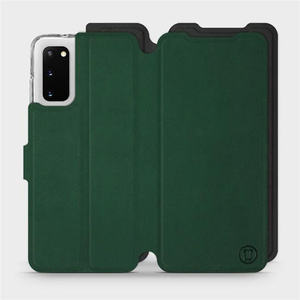 Hülle für Samsung Galaxy S20 - Farbe Grün mit Schwarz