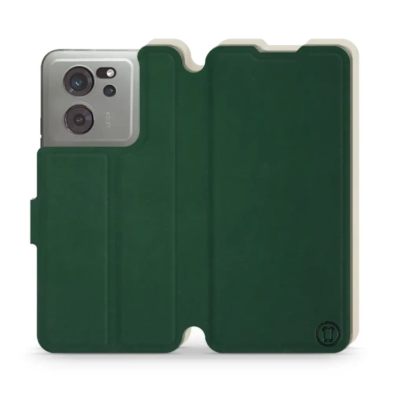 Hülle für Xiaomi 13T - Farbe Grün mit Platin