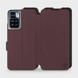 Hülle für Xiaomi Redmi Note 11 Pro - Farbe Burgund mit Schwarz