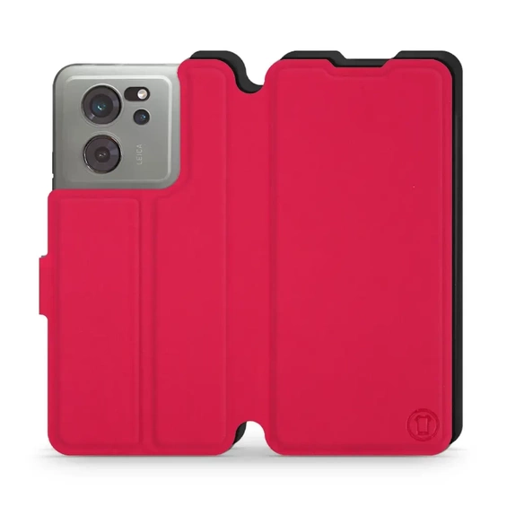 Hülle für Xiaomi 13T - Farbe Rot mit Schwarz