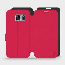 Hülle für Samsung Galaxy S7 Edge - Farbe Rot mit Schwarz