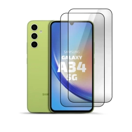 2er Set Panzerglas Clear für Samsung Galaxy A34 5G