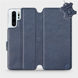 Hülle für Huawei P30 Pro - Farbe Blue Leather