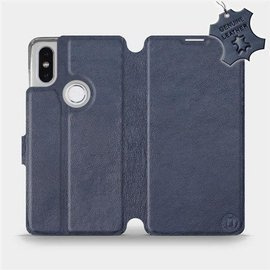 Hülle für Xiaomi Mi Mix 2S - Farbe Blue Leather