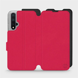 Hülle für Huawei Honor 20 - Farbe Rot mit Schwarz