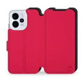 Hülle für OPPO Reno 15 - Farbe Rot mit Schwarz