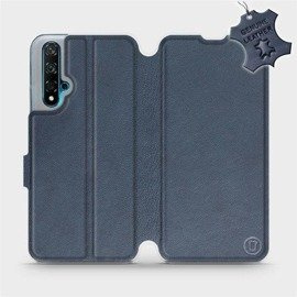 Hülle für Huawei Nova 5T - Farbe Blue Leather