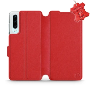 Hülle für Huawei P30 - Farbe Red Leather