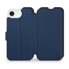 Hülle für Apple iPhone 16e - Farbe Marine mit Schwarz
