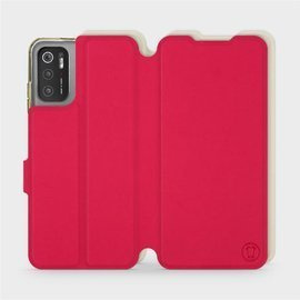 Hülle für Xiaomi Poco M3 Pro 5G - Farbe Rot mit Platin