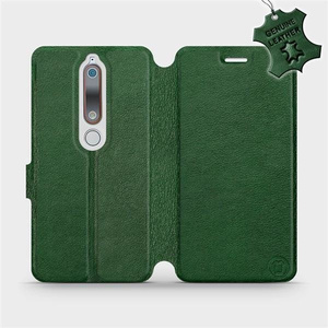 Hülle für Nokia 6.1 - Farbe Green Leather