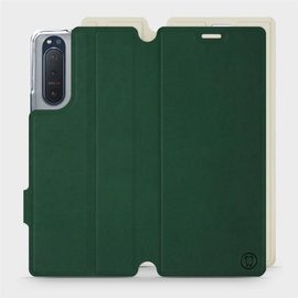 Hülle für Sony Xperia 5 II - Farbe Grün mit Platin