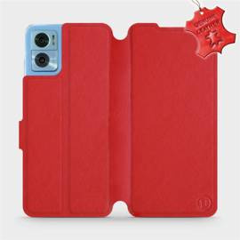 Hülle für Motorola Moto E22 - Farbe Red Leather