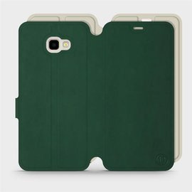 Hülle für Samsung Galaxy J4 Plus 2018 - Farbe Grün mit Platin