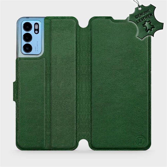 Hülle für OPPO Reno 6 5G - Farbe Green Leather