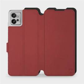 Hülle für Motorola Moto G32 - Farbe Dunkelrot mit Schwarz