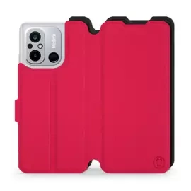 Hülle für Xiaomi Redmi 12C - Farbe Rot mit Schwarz