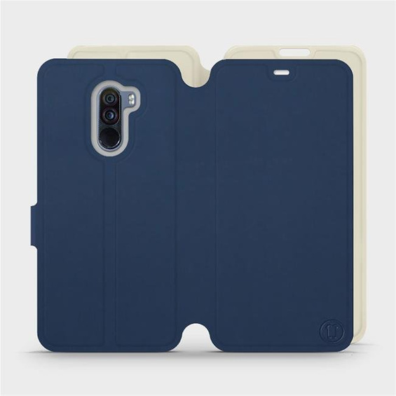 Hülle für Xiaomi Pocophone F1 - Farbe Marineblau mit Platin