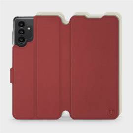 Hülle für Samsung Galaxy A13 5G - Farbe Dunkelrot mit Platin